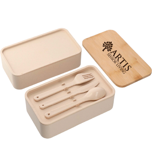 Stackable Bamboo Fiber Bento Box