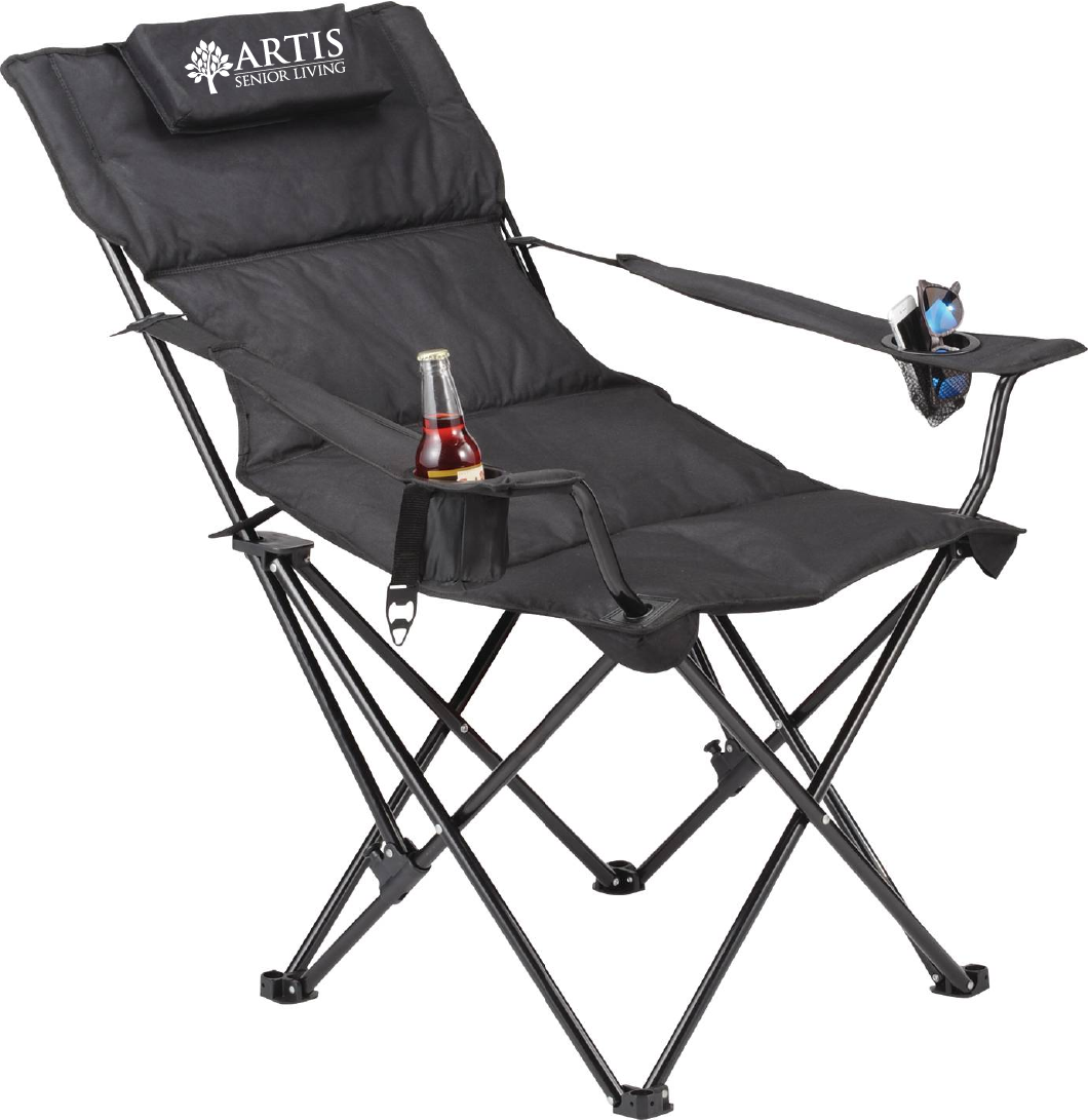 Premium Padded Foldable Outdoor Reclining Camping Chair (400lb Capacity)
